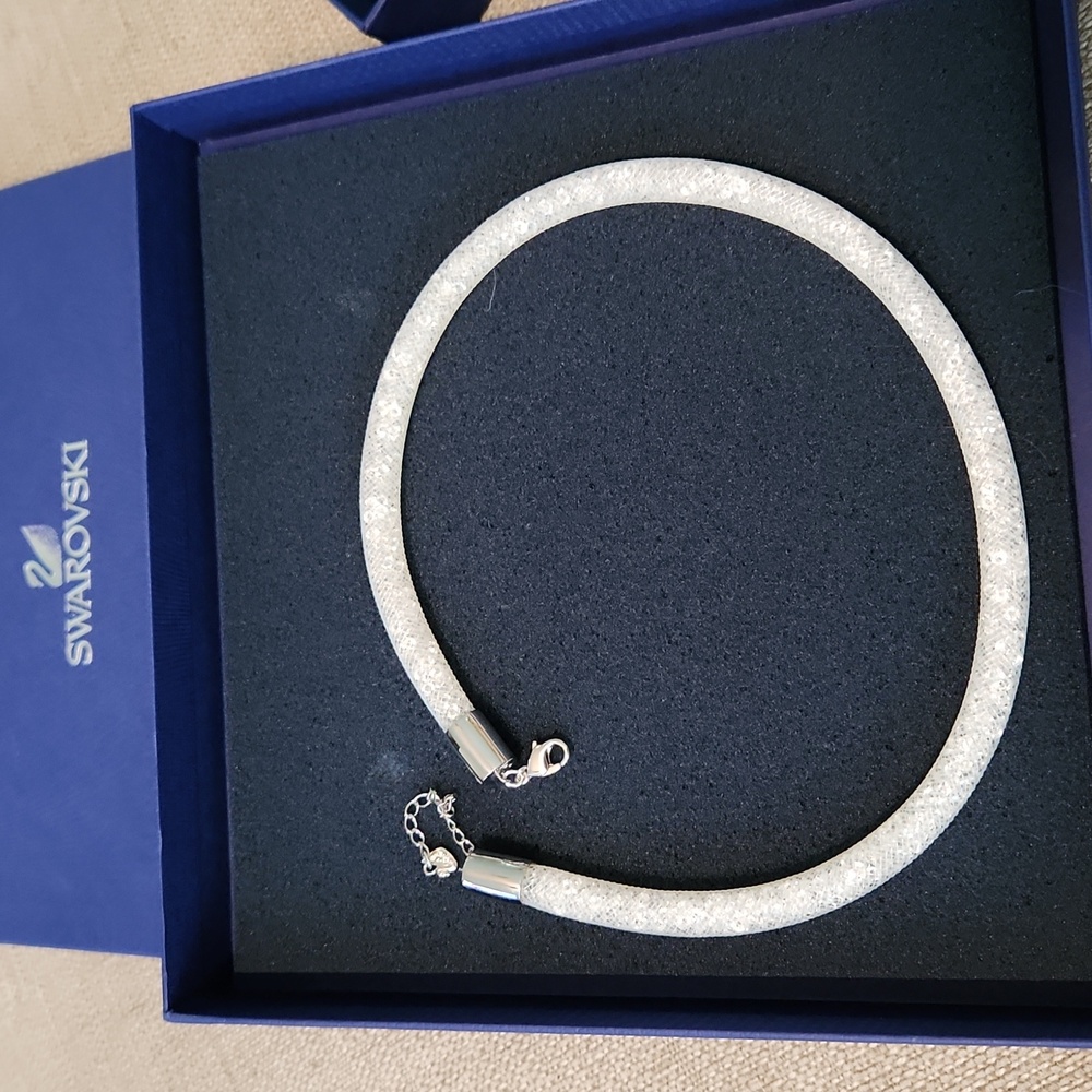 Swarovski Stardust necklace in white 42 cm